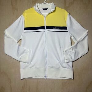 Ben Sherman Colorblock Tricot Track Jacket Snow White Medium Full Zipper